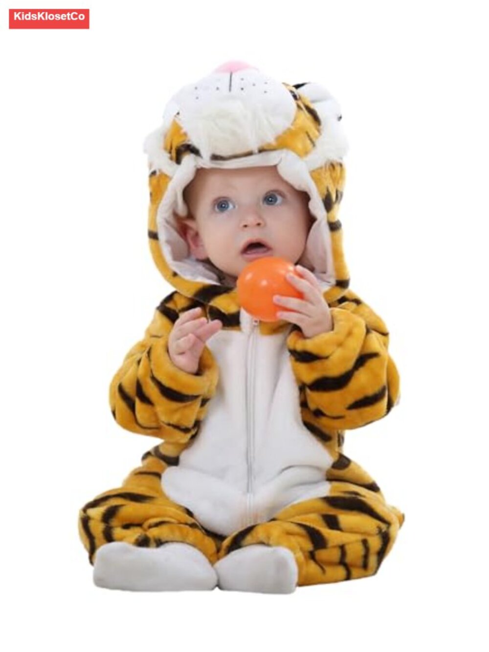 Soft Flannel Baby Hooded Romper Jumpsuit Animal Costume for Boys Girls